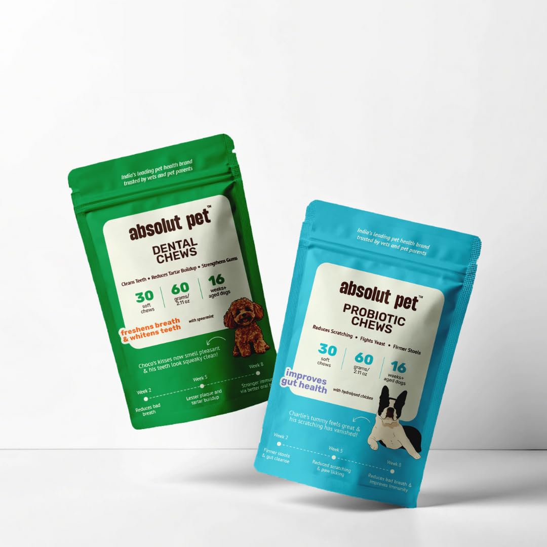Absolut Pet Dental + Probiotic Dog Chews, Plaque & Gut Care | Combo — Amazon image 6