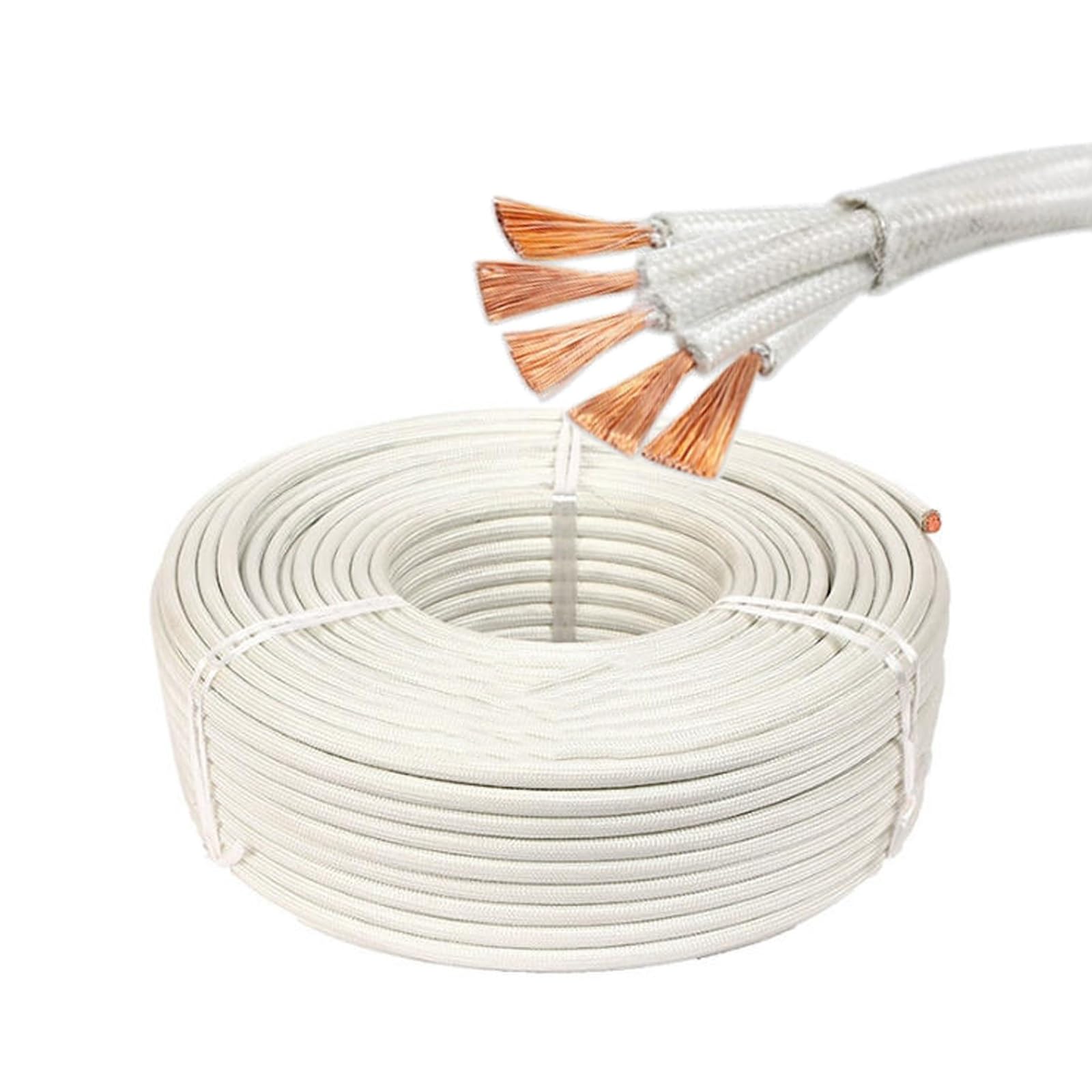 Cable Eléctrico De Cobre Puro Y Mica, Resistente Al Calor hasta 500 °C, con 5C Aislamiento, Ignífugo, para Calefacción Industrial, Hornos Electrodomésticos Alta Temperatura(30ft)