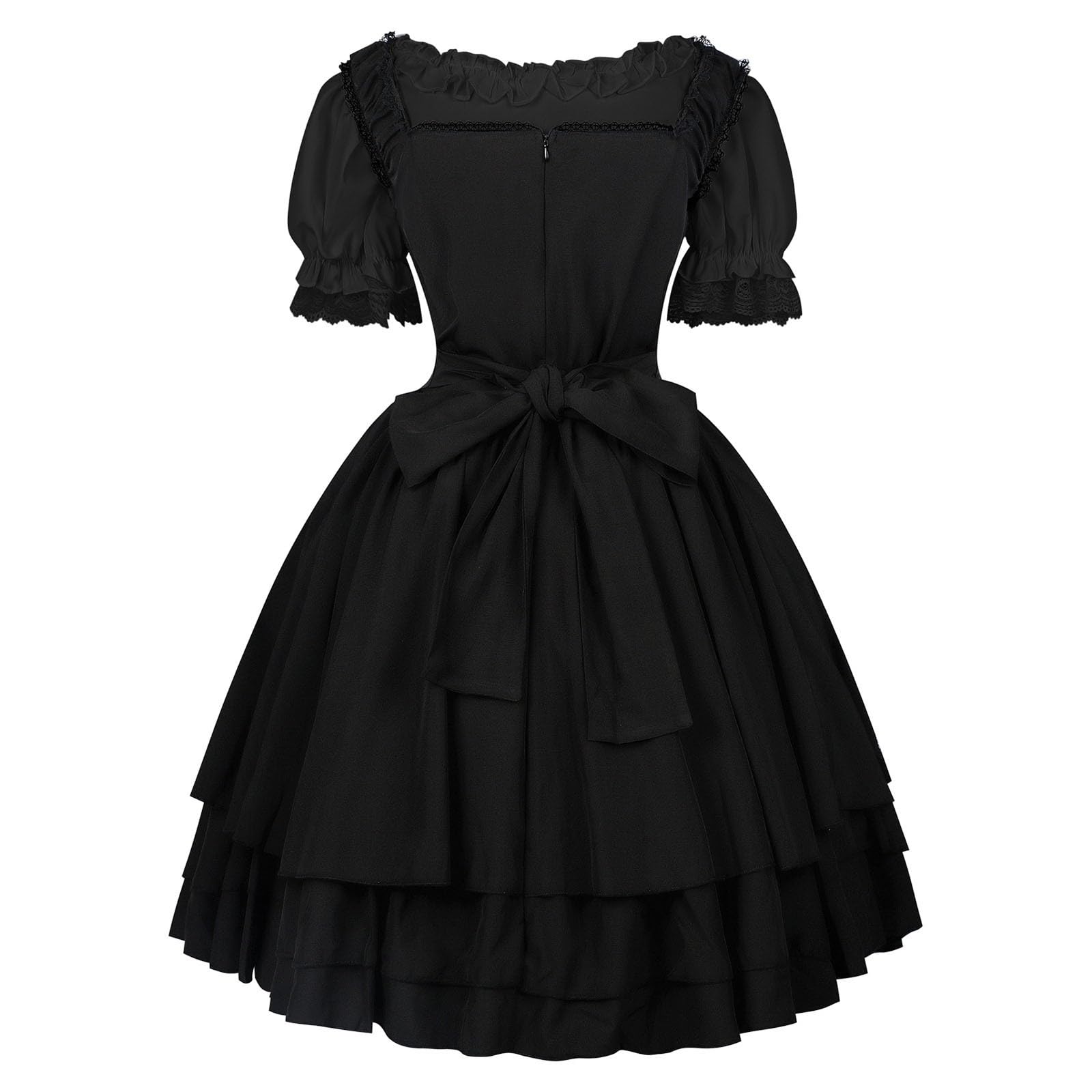 Damen Oktoberfest Elegantes Bayerisches Dirndl Trachtenkleid für Bierfest Damen Festtags Dirndl Karneval Cosplay Kollektion Mittelalterliche Eleganz Gothic Spitze Kleid Für Frauen Ideal Halloween