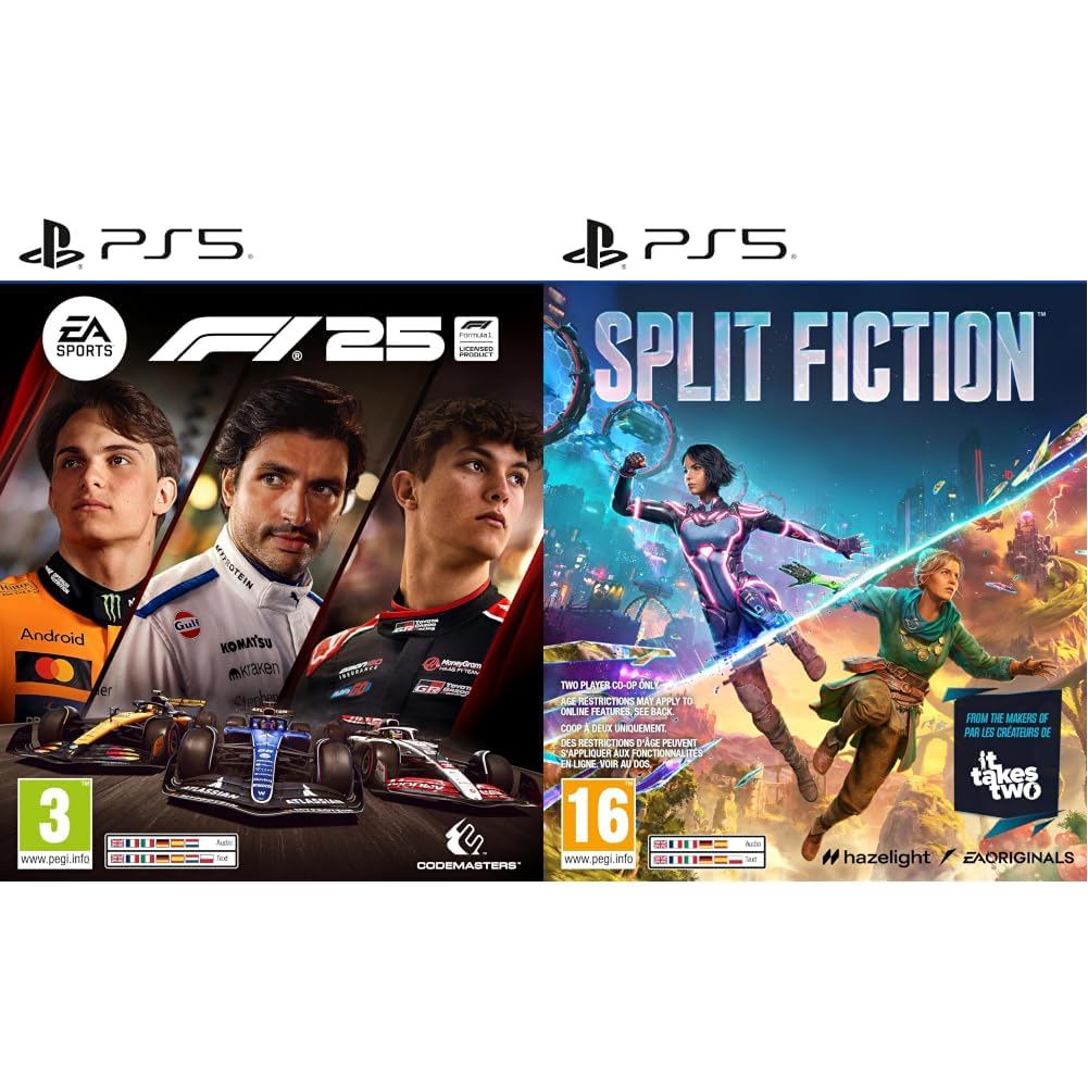F1 25 Standard Edition PS5 | Videojuegos | Castellano + Split Fiction PS5 | Videojuegos | Castellano en oferta en Amazon