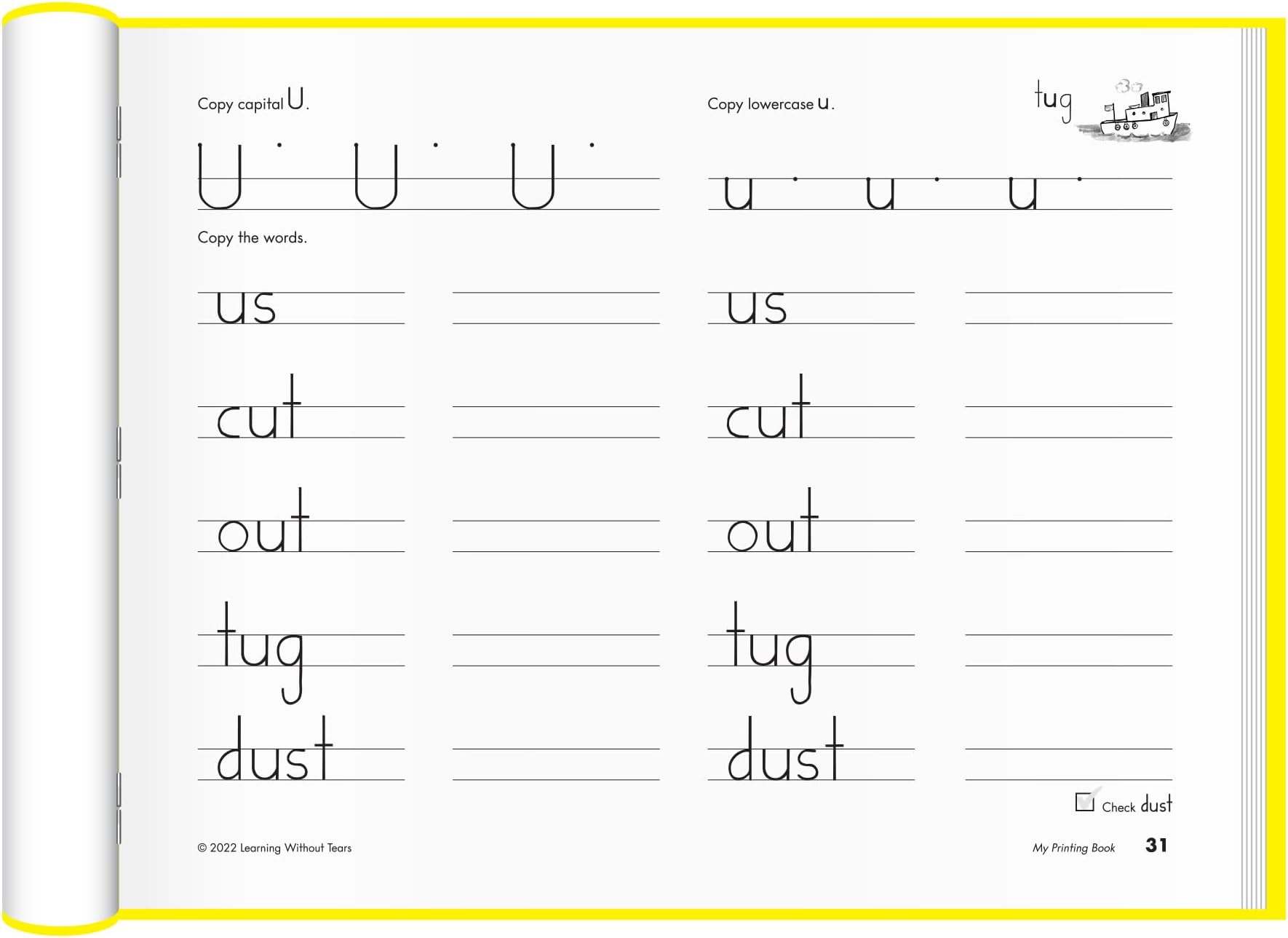 Learning Without Tears - My Printing Book Student Workbook, Current Edition - Handwriting Without Tears Series - 1st Grade Writing Book - Letters, Language Arts Lessons - for School or Home Use