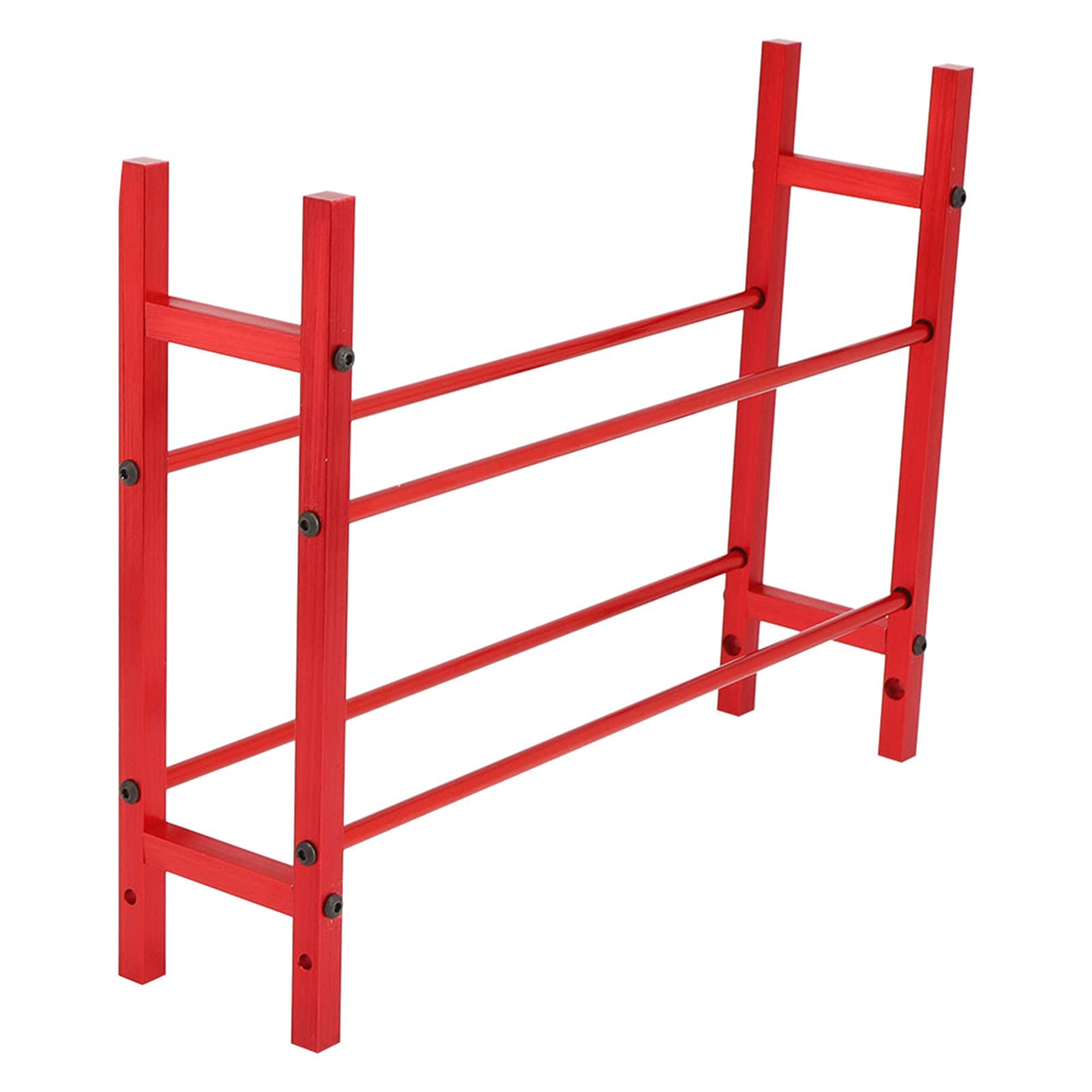 Support de Pneu modèle RC, étagère de Rangement de Pneu Double Couche de Bonne stabilité avec vis pour SCX10 90046 D90(Rouge)