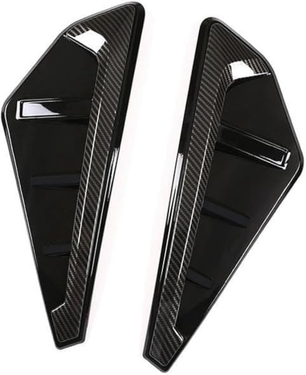 2 PCS Shark Gills Side Decoration Fender Vent Trim,Body Marker Fender Air wing Vent Trim Cover Compatible with BMW X5 X5M G05 2019 2020 2021 2022 2023 (Carbon Fiber)