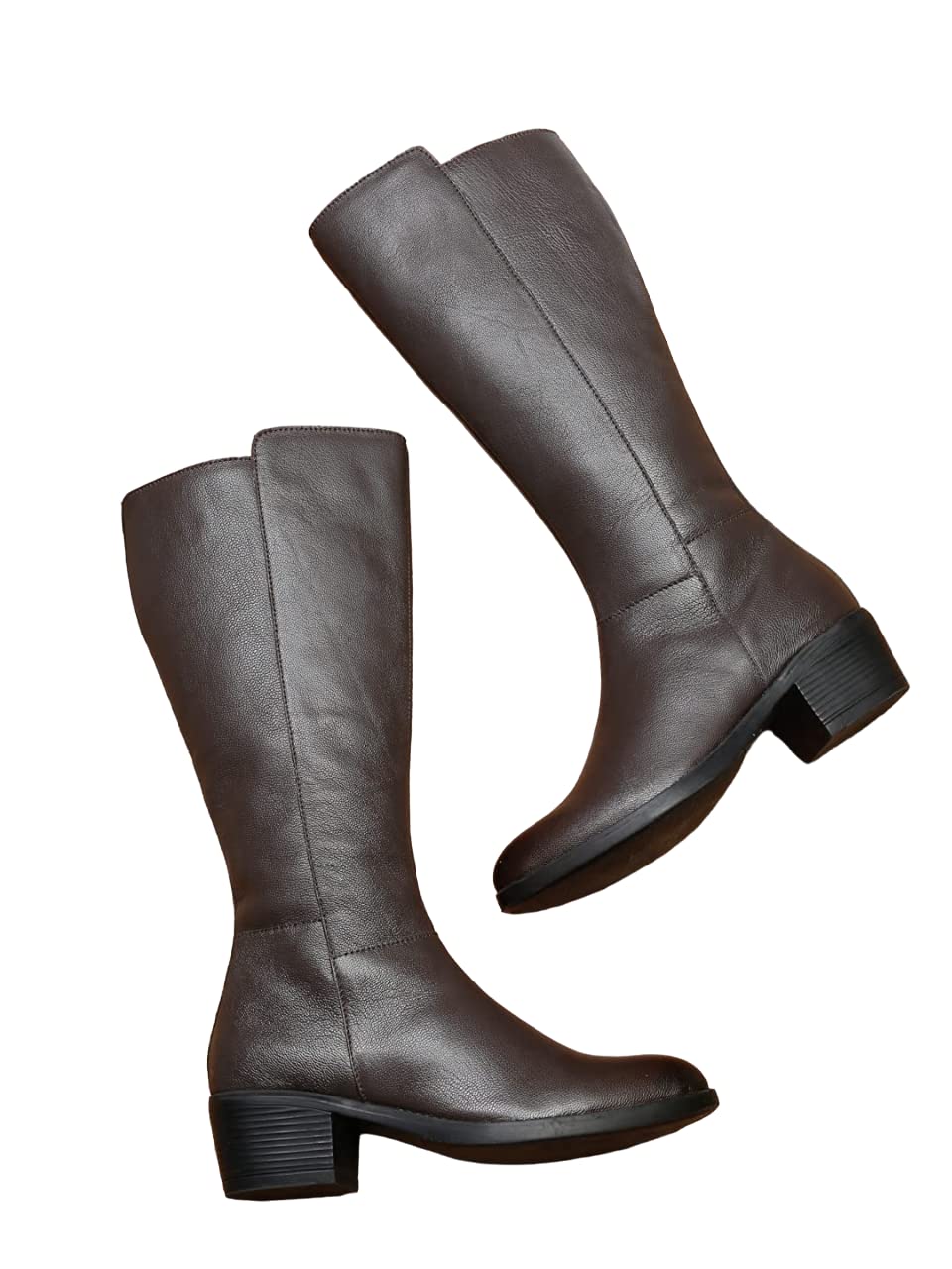 TEAKWOOD LEATHERS Women Suede Brown Leather Knee HIGH Boots (Size 37 (B0BR17T8CM) Amazon Price History, Amazon Price Tracker