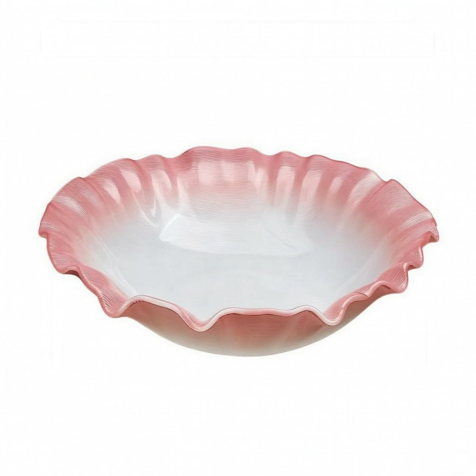 Plat Présentation En Verre , Grand Modèle, Diamètre 35 Cm, Hauteur 10 Cm