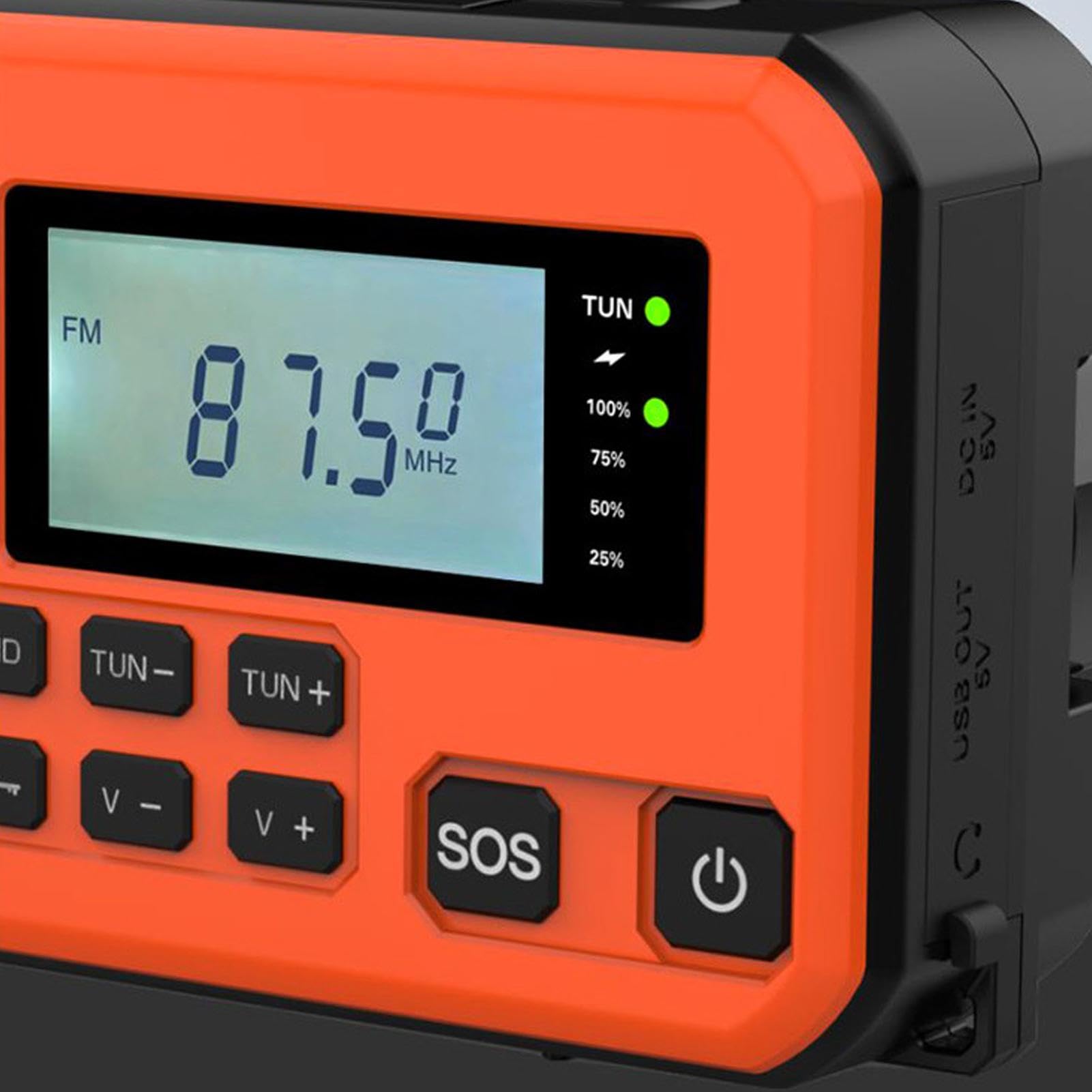 Radio Solar con Manivela Manivela Manual Portátil | Radio AM FM Exterior Para Mujeres Campistas Pescadores Viajeros Excursionistas Marino Y Náutico Campamento Tormenta Invernal