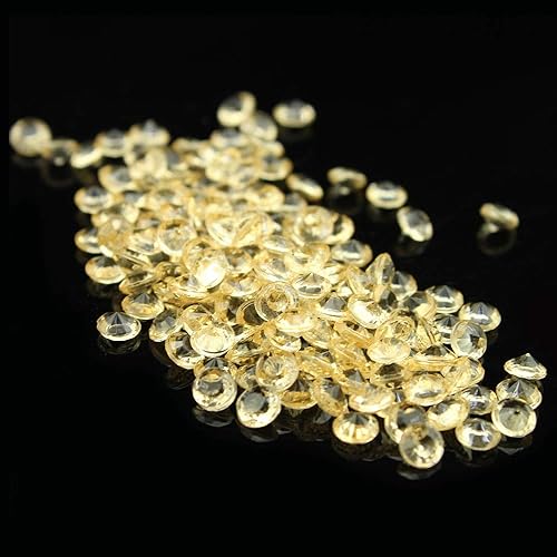 Miniatura 2 de 1000 piezas de diamantes acrílicos de 0.315 in, confeti de mesa de diamantes redondos de imitación, gemas del tesoro para dispersos de mesa,