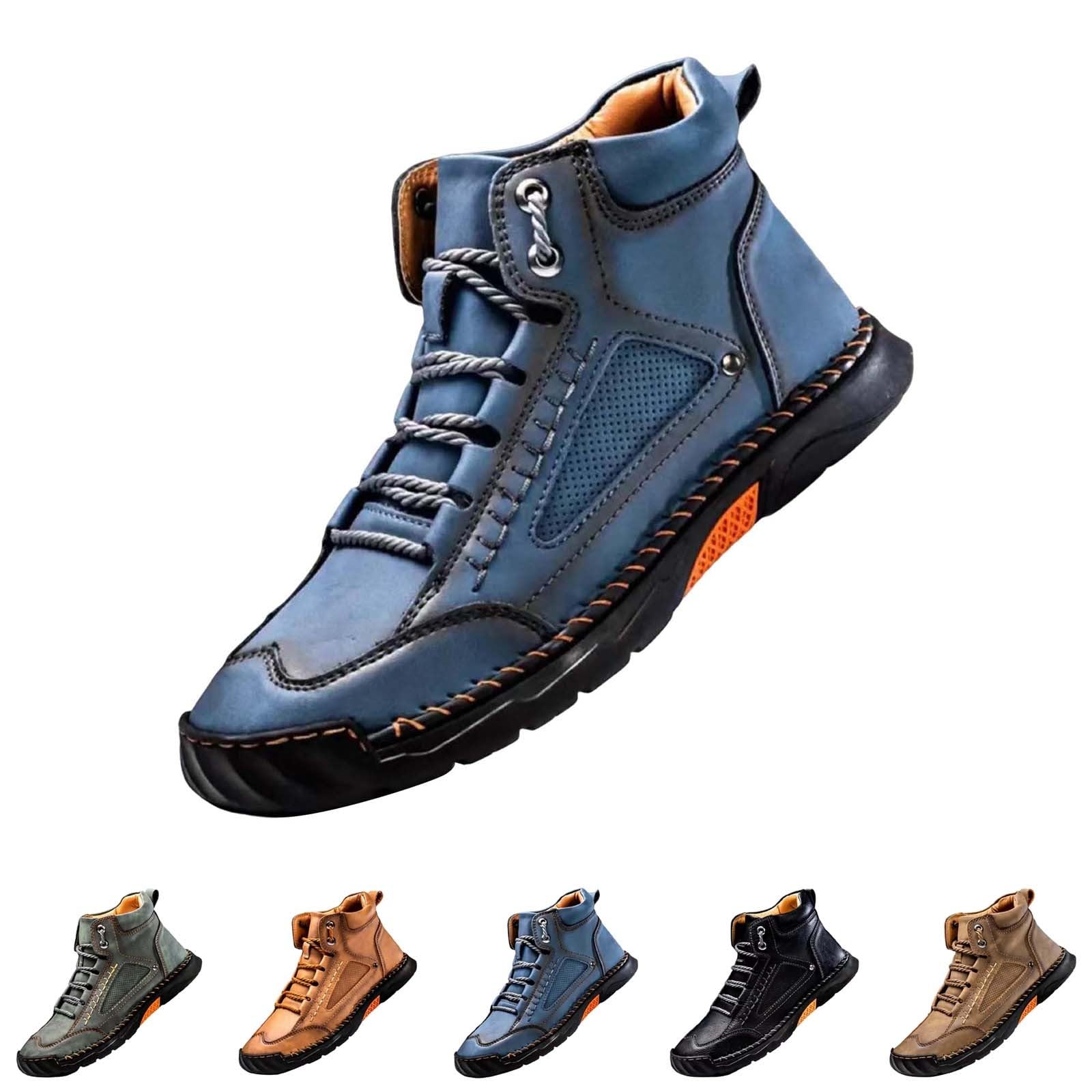 Outdoorschuhe Herren Hoch - Hallenturnschuhe Herren Gr 47 Wanderschuhe Flache Sneakers Mit Schnürung Sneaker Casual Komfortschuhe Modische Sportschuhe Atmungsaktive Turnschuhe Komfortable Hallenschuhe