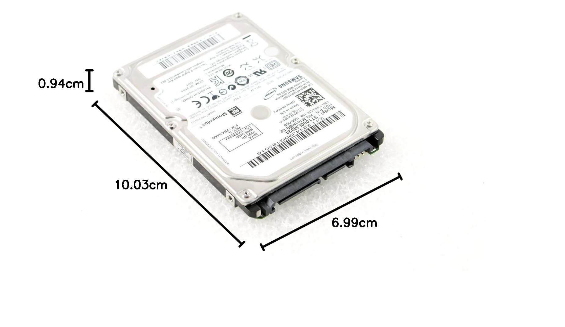 Samsung/Seagate - ST1000LM024 Momentus Spinpoint M8 Disque dur interne 2,5'' SATA II 5400 tours/min 1000 Go
