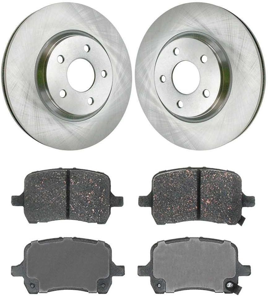 AutoShack Front Brake Kit Rotors and Performance Ceramic