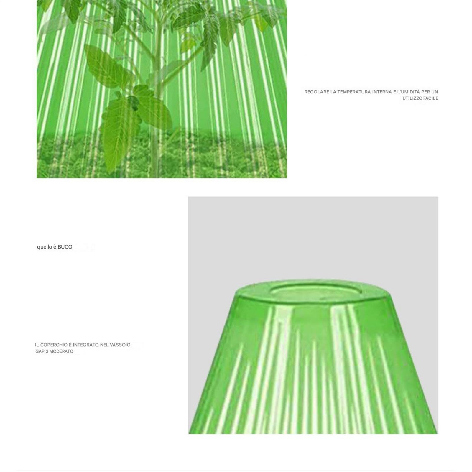 Cloches da giardino, cloche di piante - Cloche di barattolo a campana trasparente per piantine di piante | 30x cloche di barattolo a campana trasparente con protezione resistente al clima della copert