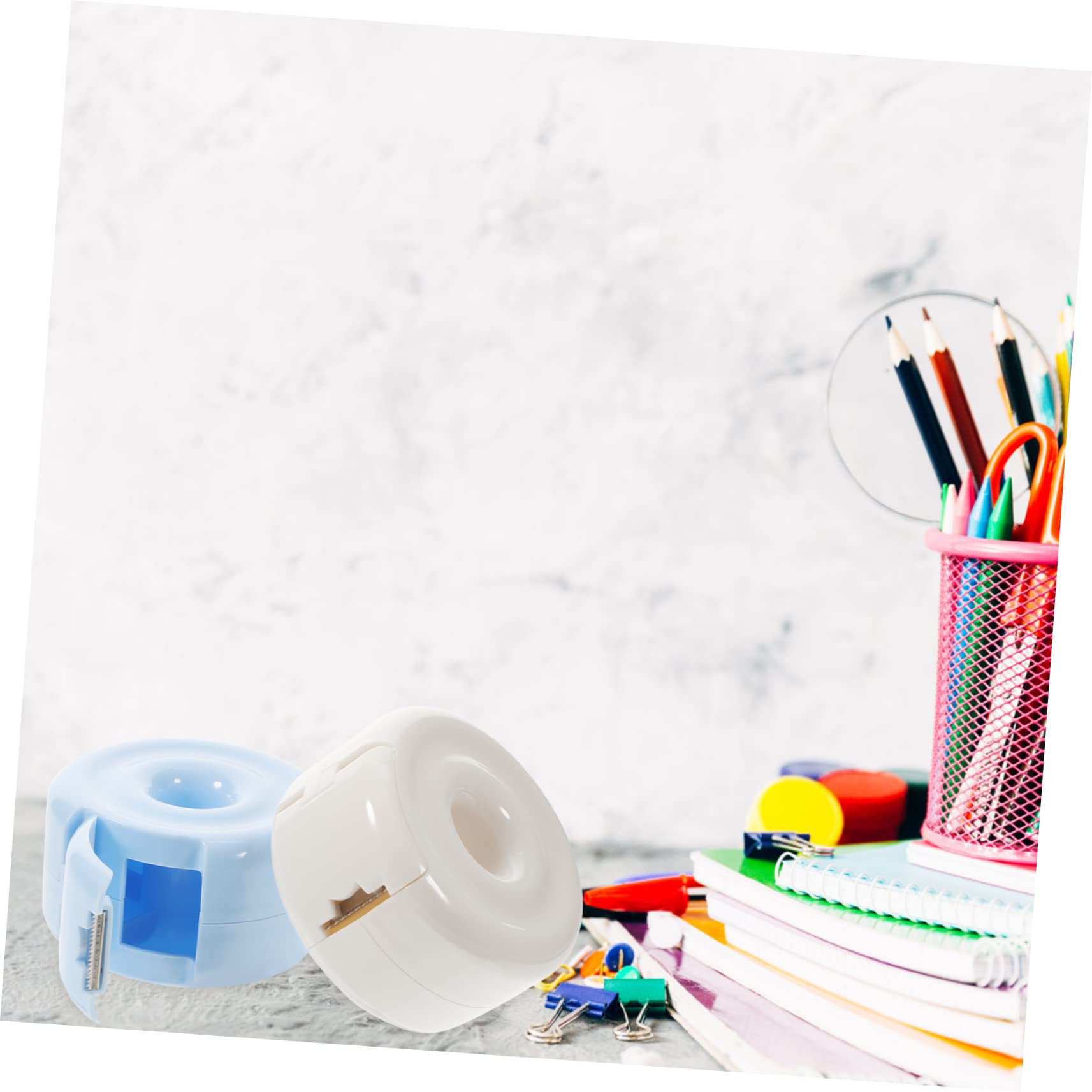 4 Pz Porta Nastro Distributore Di Nastro Portatile Nastro Da Scrivania Simpatico Dispenser Per Nastro Adesivo Porta Nastro Adesivo Mini Forniture Per Ufficio Abs