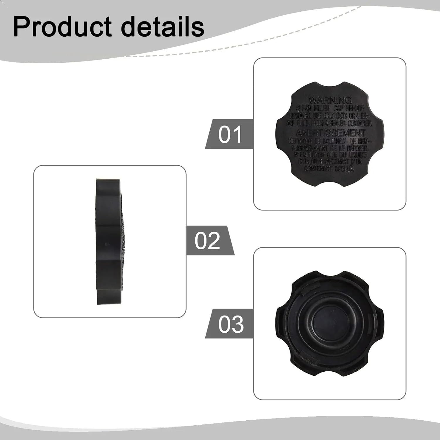 Compatible Car Tank Cap for Direct Fit for Plug-and for Play 58531-07000 for Brake for Master for Cylinder for Reservoir for Spare Parts [Accessories]