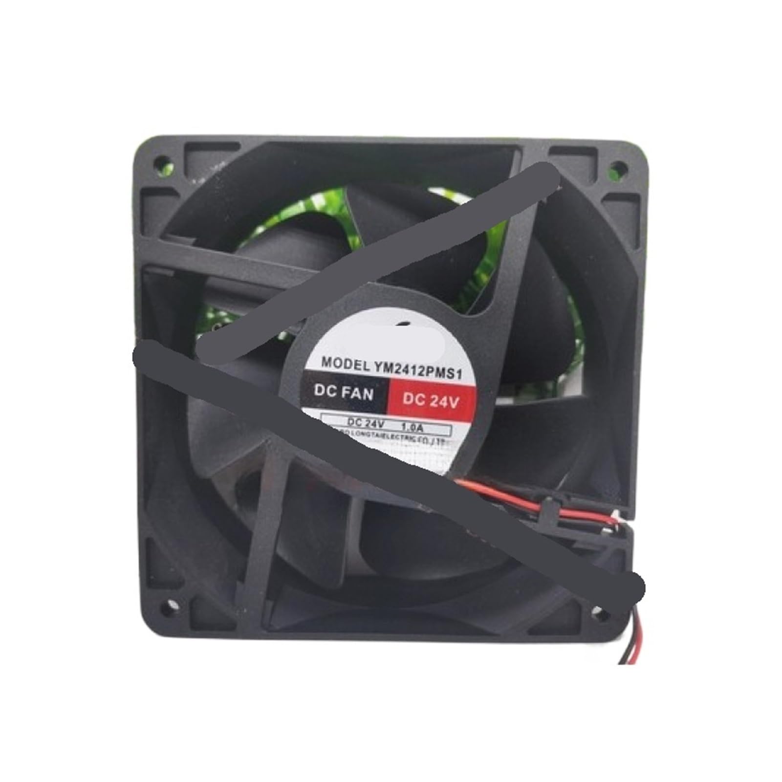 LWJYIPETZQ YM2412PMS1 DC24V 1.0A 12CM 12038 2-Wire Cooling Fan