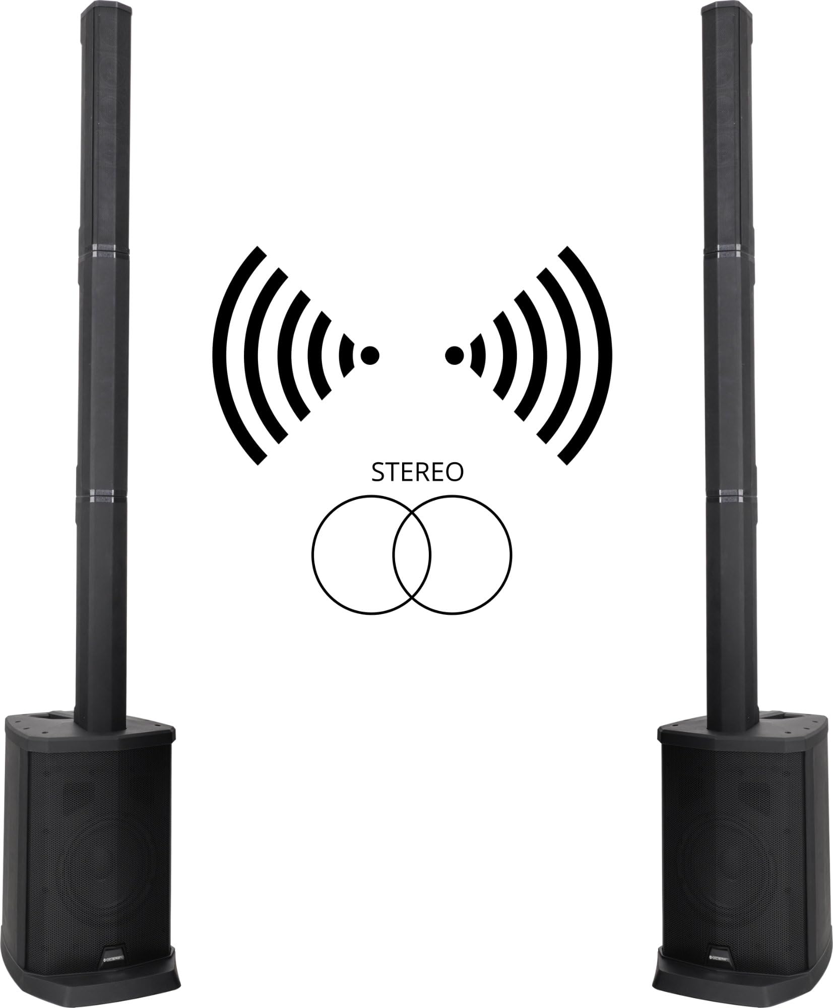 McGrey Système de colonnes Actives Line Array sur Batterie E-208LAB