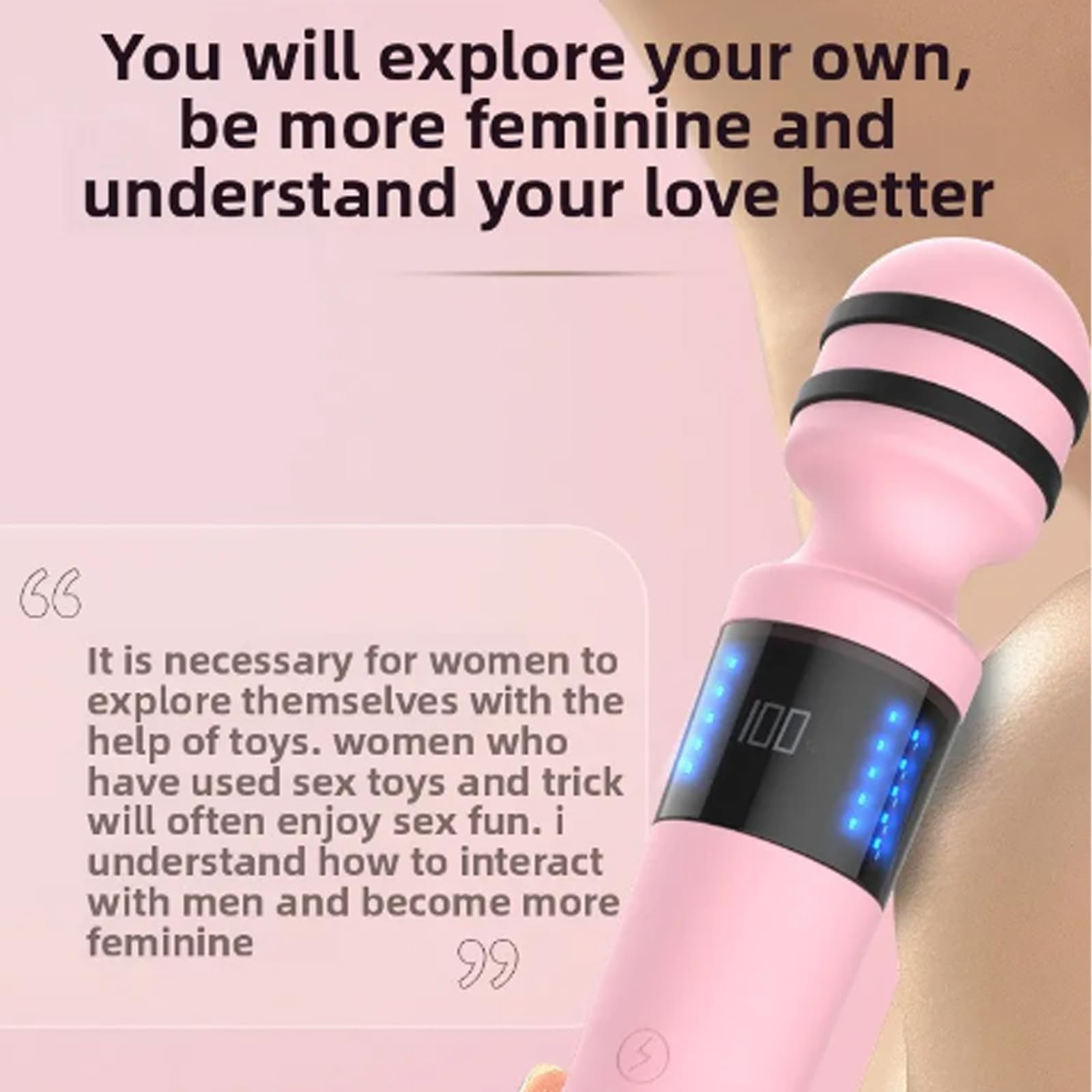 Elektro Shock Massagestab Handvibrator mit 10 Vibration & 5 Elektroschocker Realistischer G-Punkt Massage Vibratoren-Modi E-stim Klitoris Stimulator Sexspielzeug für Paare Frau