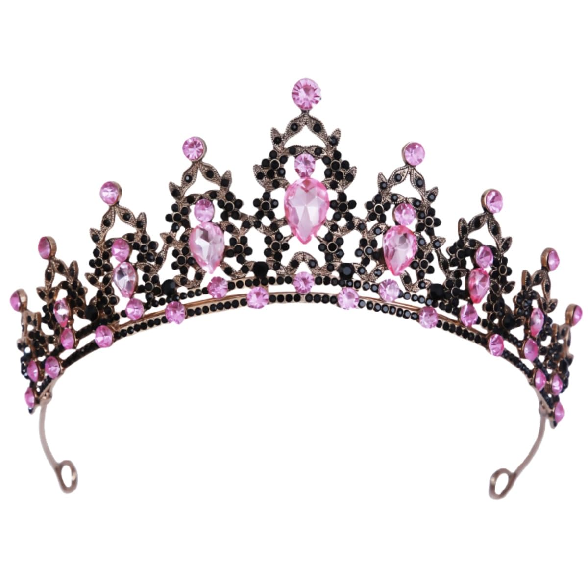 Mädchen Kristall Tiara Hochzeit Braut Frauen Prinzessin Stirnband Krone Haarschmuck für Geburtstag Party Festzug Abschlussball Königin Kostüm Bühnenauftritte