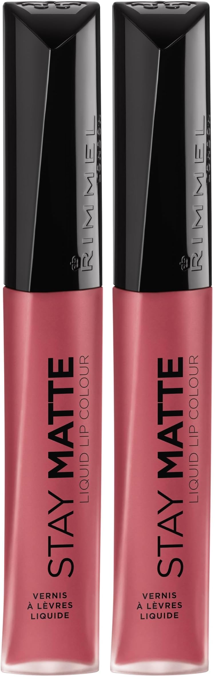 Rimmel Stay Matte Lip Liquid, Pink Bliss, 0.21 Fl Oz (Pack of 2)