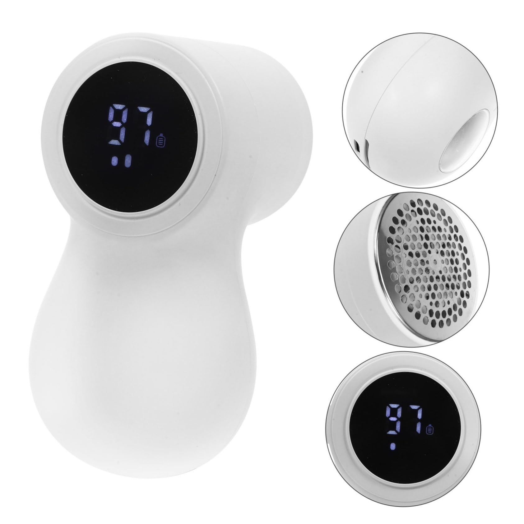 BESTYASH Quitapelusas Eléctrico Portátil para Ropa Batería 800mah, Material Abs y Acero Inoxidable, Diseño Antideslizante para Eliminar Pelusas y Bolas de Lana en Prendas y Ropa de Cama