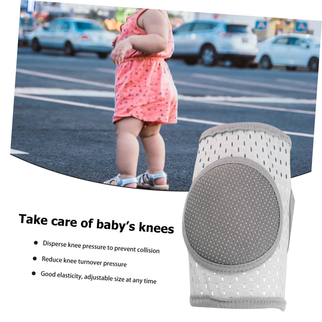 Gogogmee Running Knee Brace Thin Knee Pads Sticker Infants Toddlers Crawling Protection