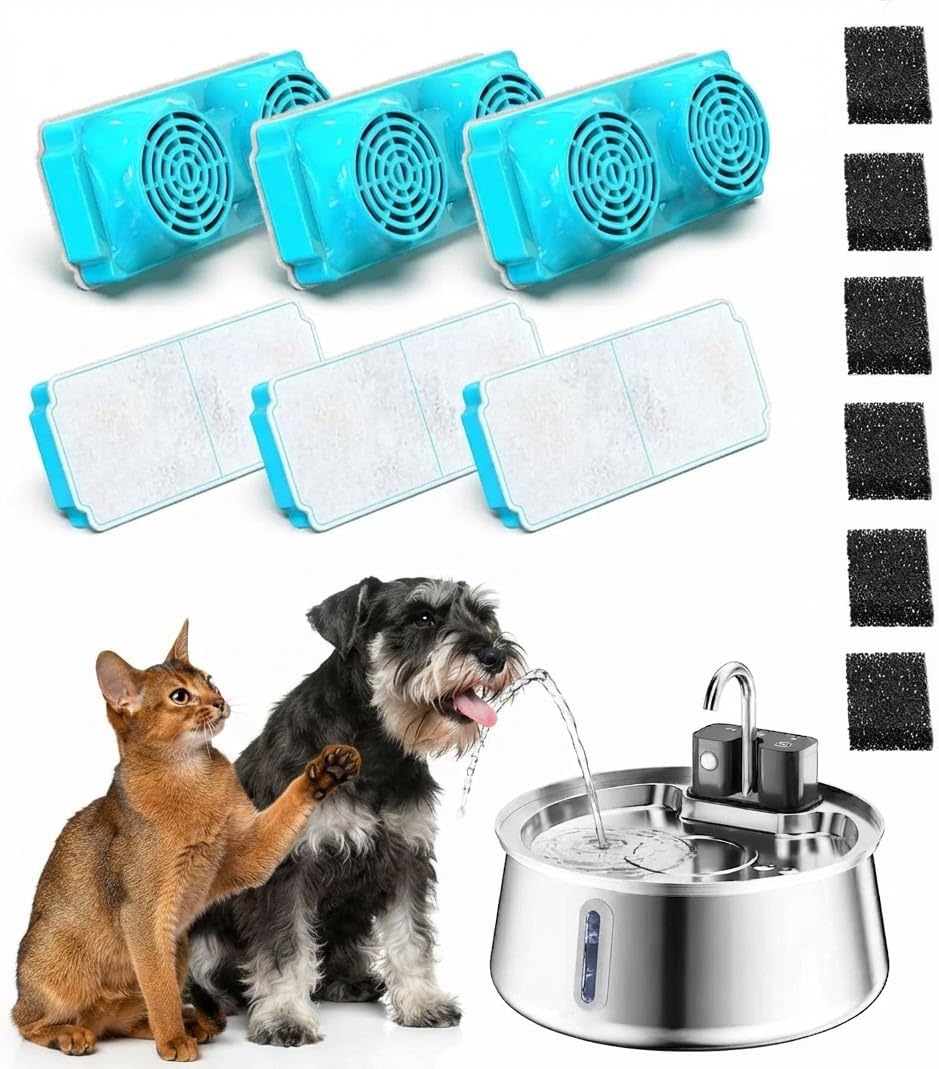 Dog Water Fountain Filters for Selene 4.0L/134oz, 6 Packs 6 