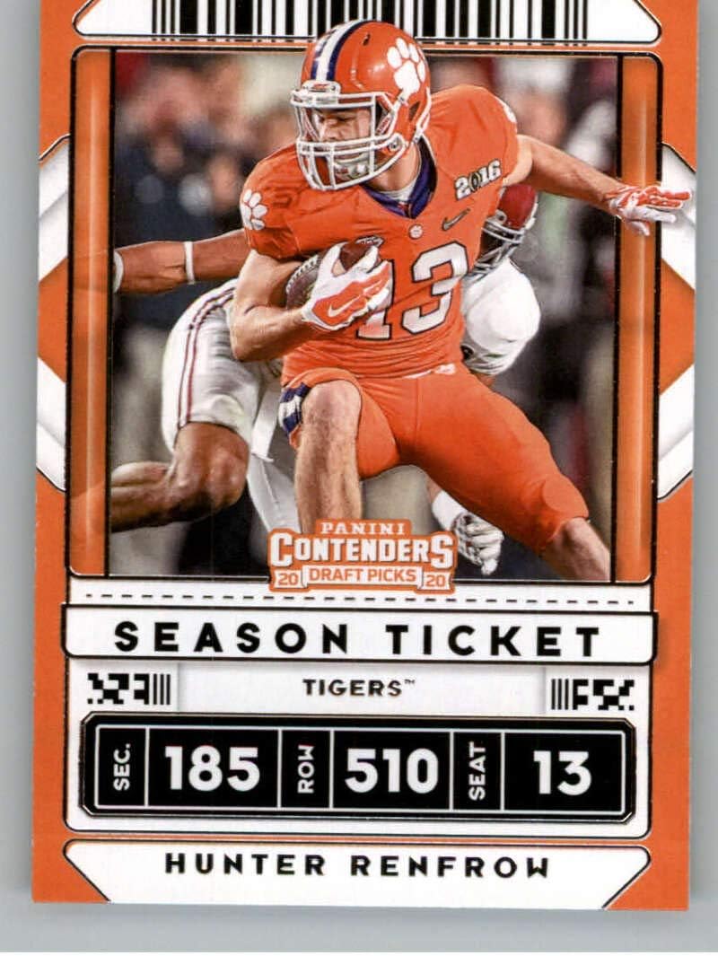 2020 Panini Contenders Draft Season Ticket #42 Hunter Renfrow Clemson Tigers Football NM-MT