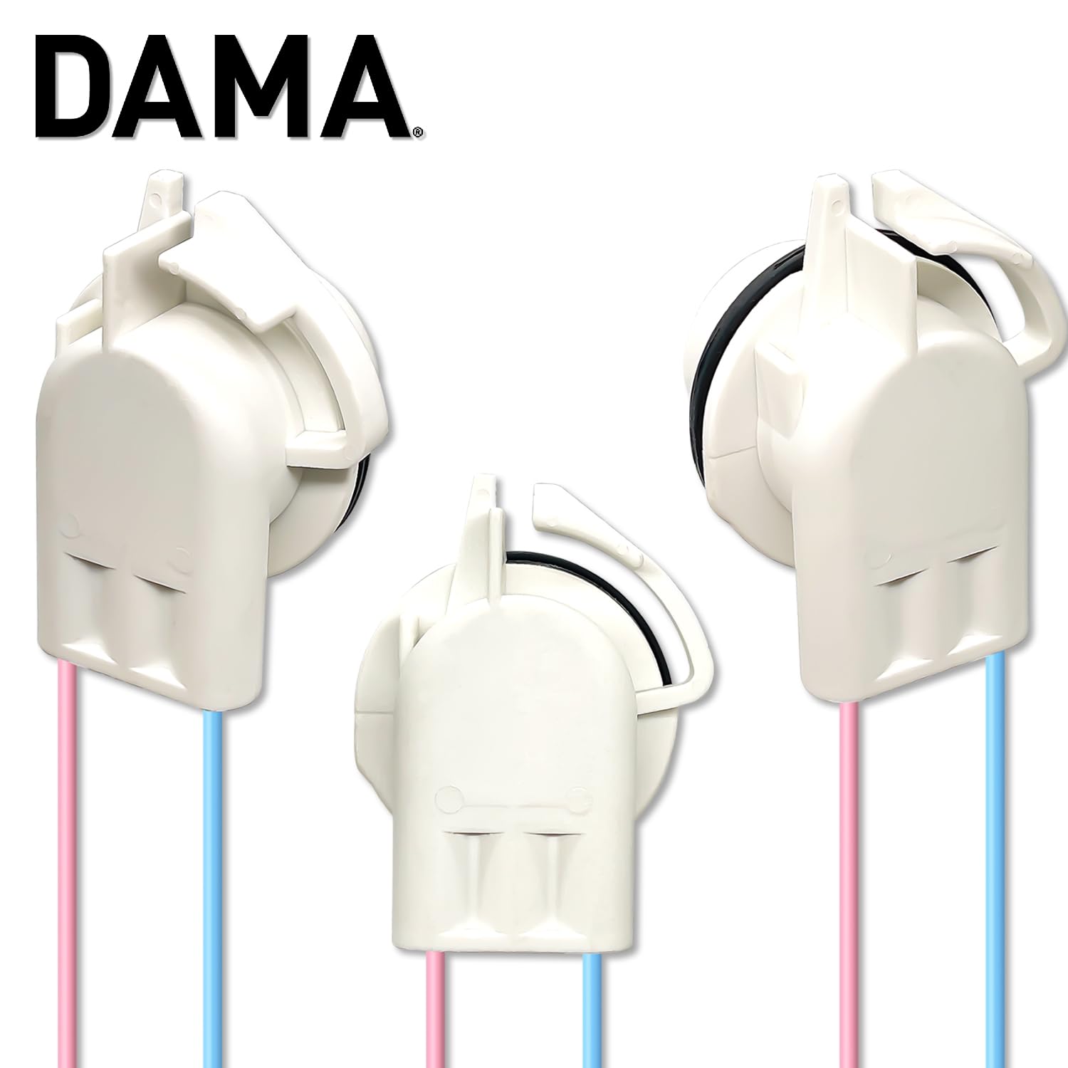 DAMA 3156 3157 Bulb Angled Socket Wire Harness Pigtail Connectors for LED Bulbs Turn Signal Lights DRL Lamps Taillights Retrofit | Durable Tempered Plastic Female Pigtail 12 ga. 18 AWG | Pack of 10