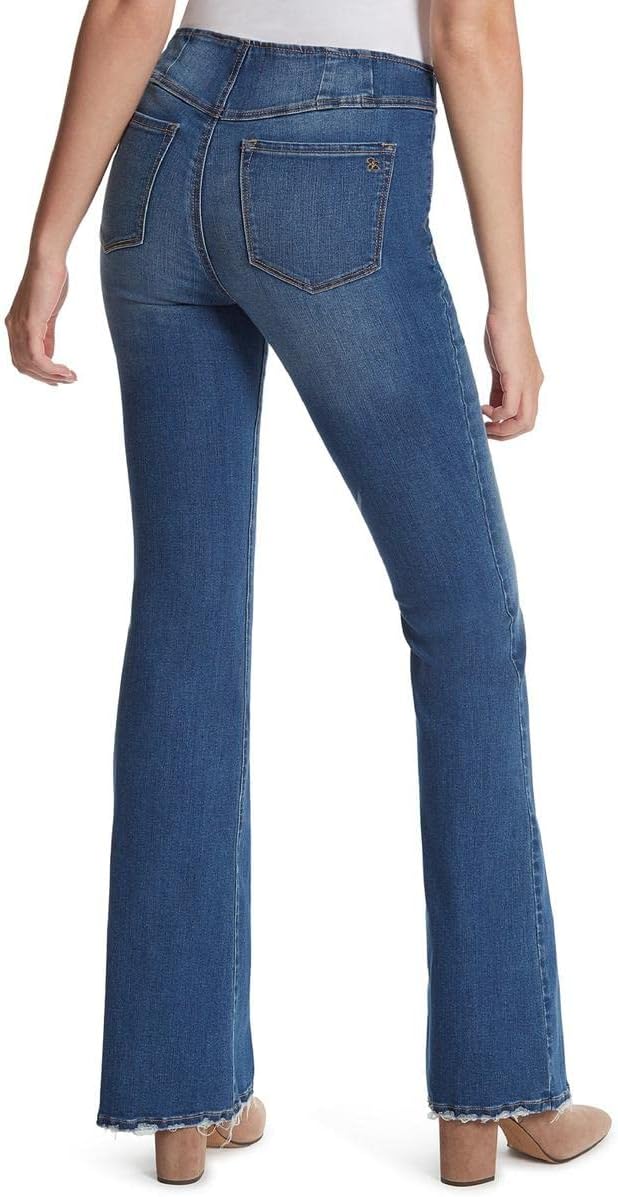 Jessica Simpson Women's Misses Effortless High Rise Pull On Flare Jean - Image 2