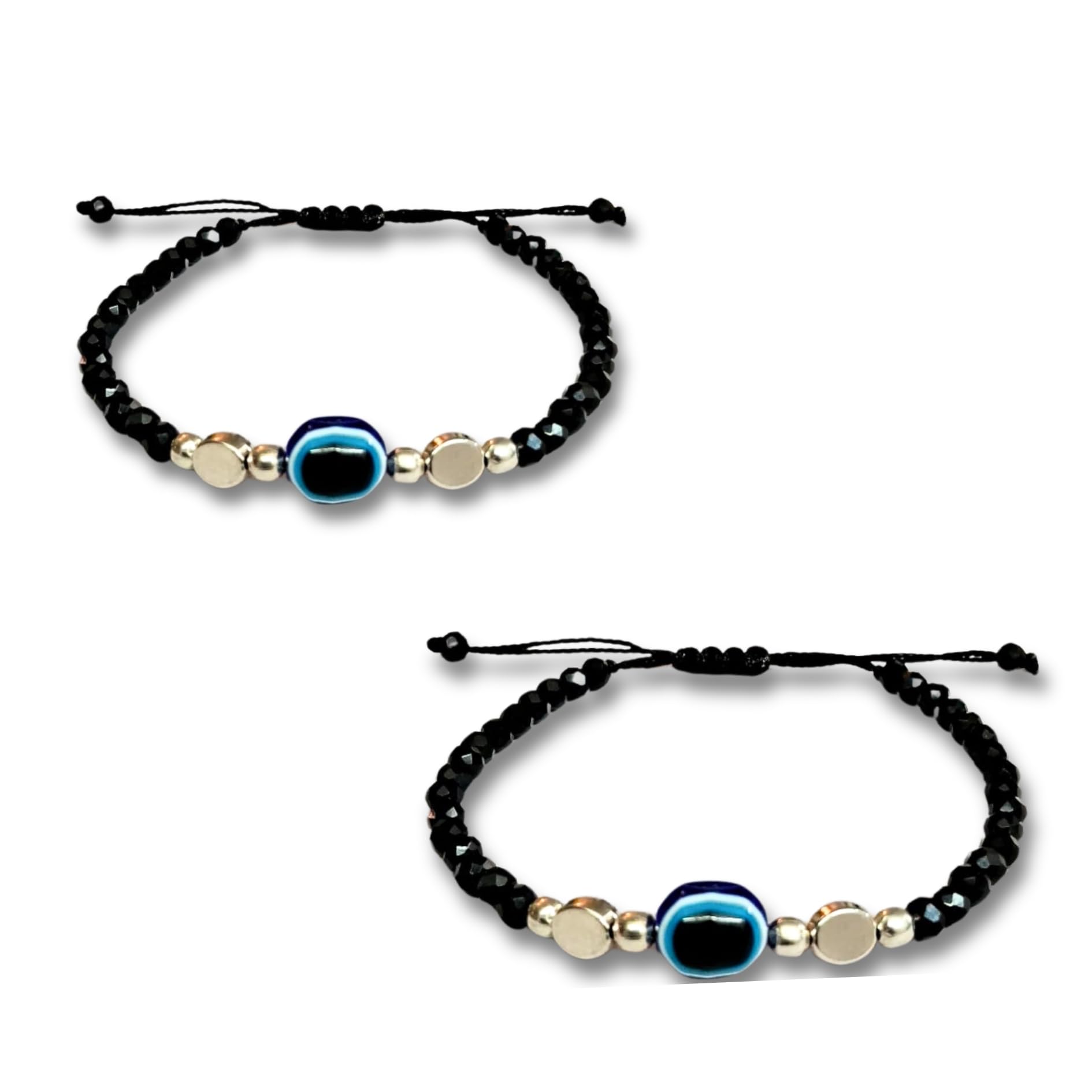 Alaukik Evil Eye Bracelet | Black Beads Evil Eye Bracelet | Adjustable Threads Evil Eye Bracelet | Black Crystal Evil Eye Bracelet for Men and Women (B0D5V6R7HX) Amazon Price History, Amazon Price Tracker