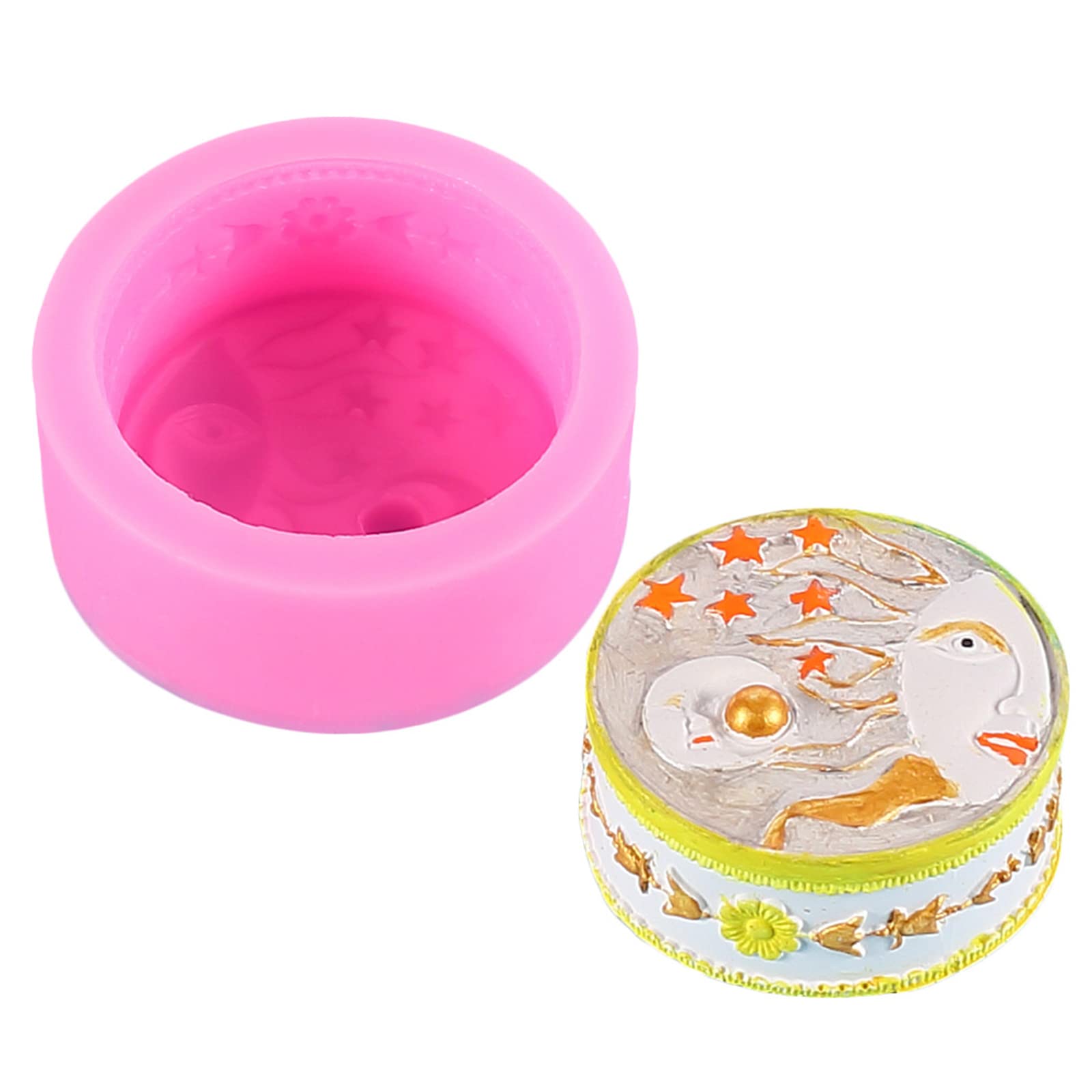 Elnwnnkc Easy Release Silicone Molds for Artisanal and Soap Creation Sun Designs for Hobbyists Round Silicone Molds for Baking