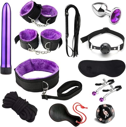 12 delar av nylon lila fritidsuppsättning yoga övningsutrustning tillbehör, stressreducerande leksaker, sportträning spänningsband tillbehör