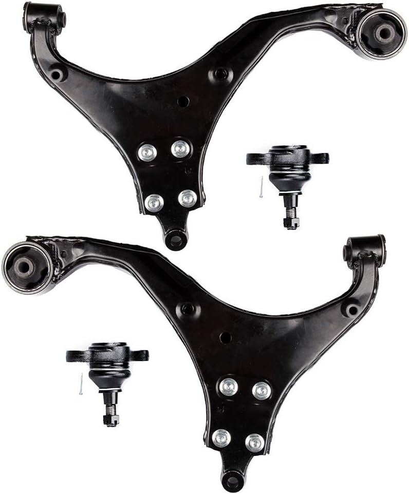 OCPTY - New 4-Piece Lower Control Arm Lower Ball Joint fit 2005-2009 For Hyundai Tucson 2005-2010 For Kia For Sportage