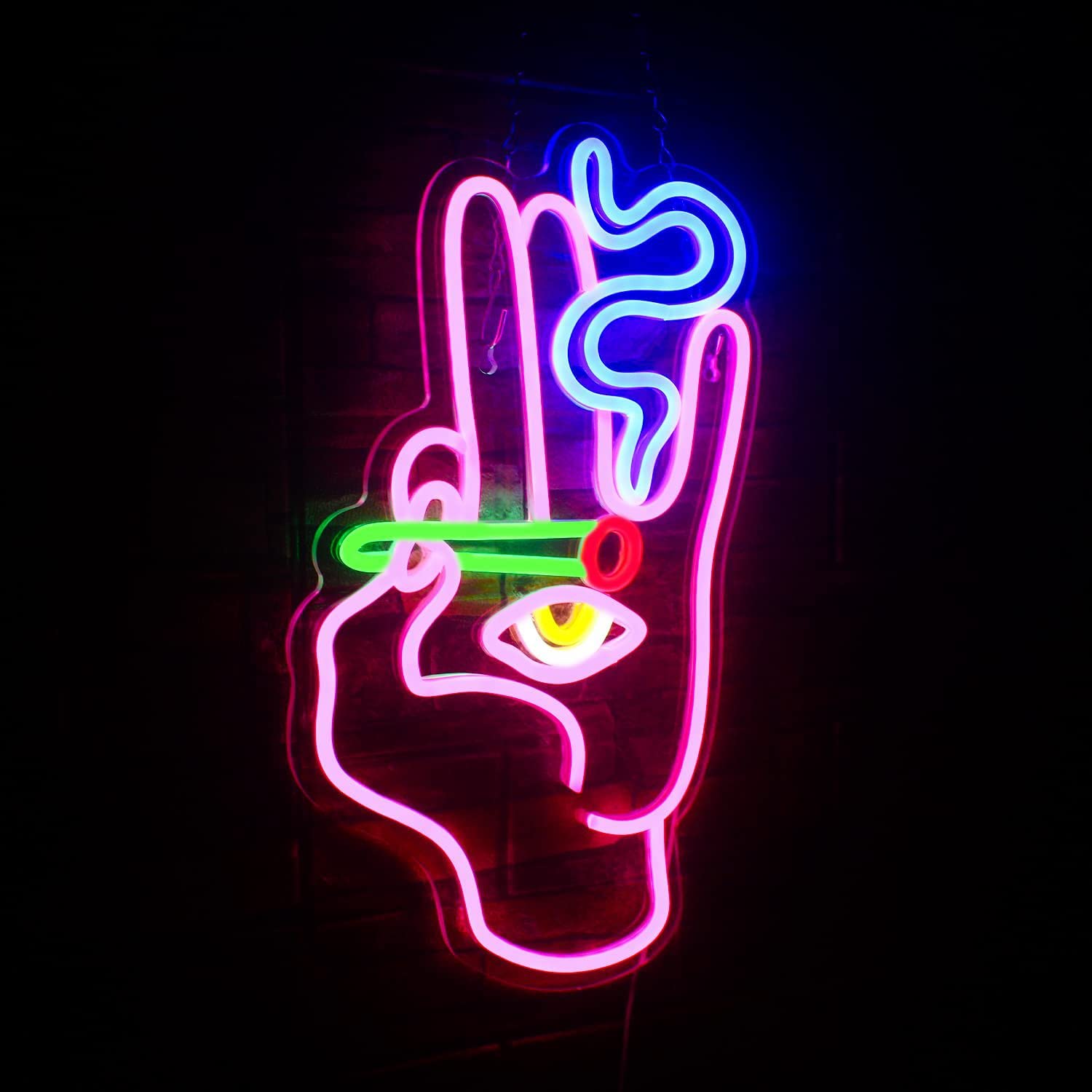LED Neon Night Light,Neon Wall Lamp,USB Operation Neon Light,for Bar,Club,Restaurant,Shop,Home,Game Room Decoration (Style 10/42x24cm)