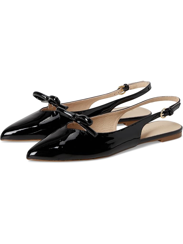 Black Jack Rogers Lennox Flat Sling - Patent