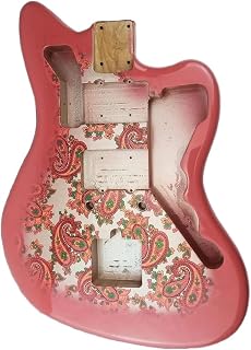 BABYCE Cuerpo De Guitarra Madera De Aliso Cuerpo De Guitarra Color Rosa Cuerpo de Guitarra sin terminar