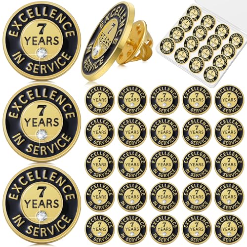 Image of Ferreve 50 /20 Pcs Year of Service Pins Employee Excellence Award Lapel Pin Performance Recognition Reward Anniversary