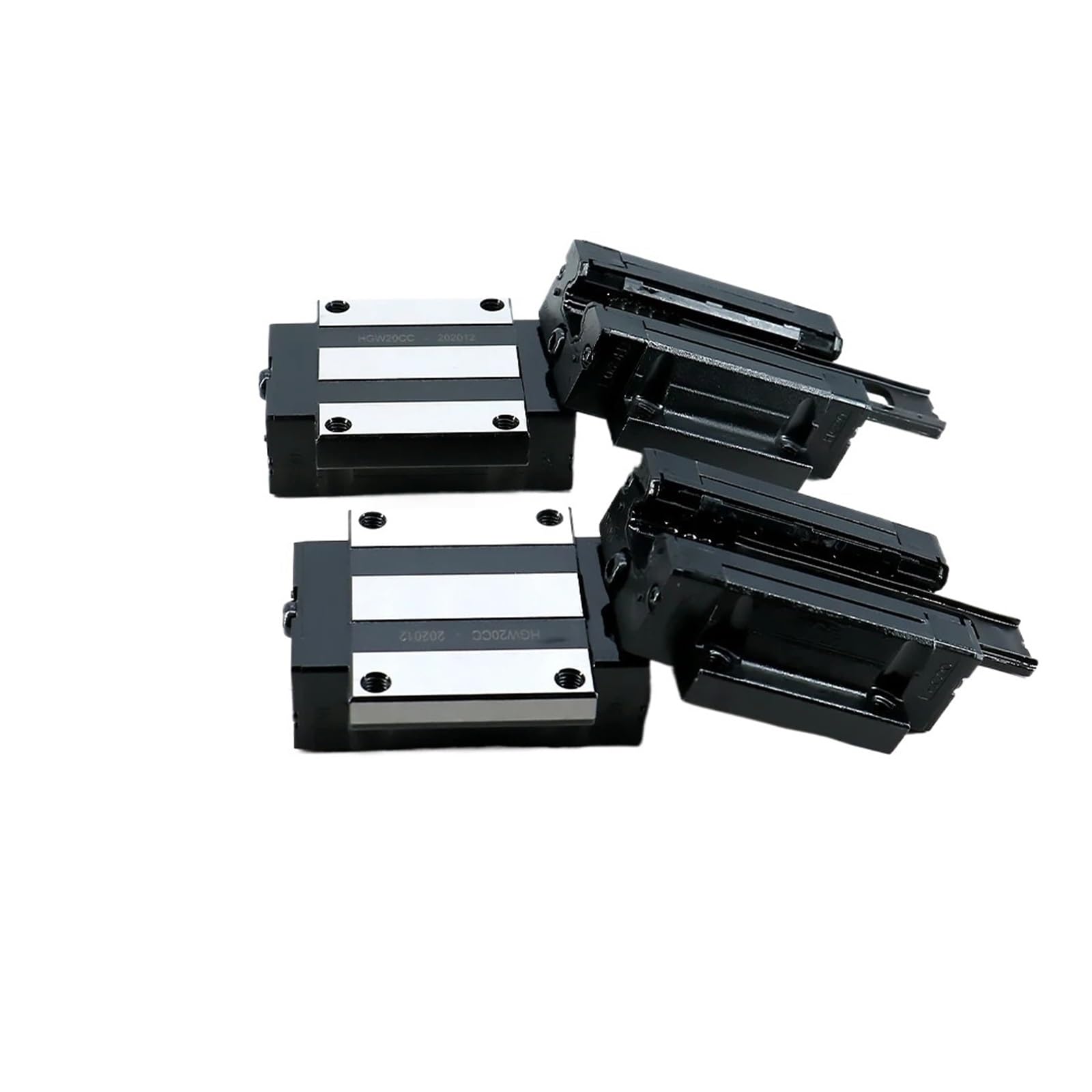 Linearführungsschlitten Linearführungen, 2 Stück HGR20 200 mm – 2200 mm Linearschienen + 4 Stück HGW20CC Block(2000mm)