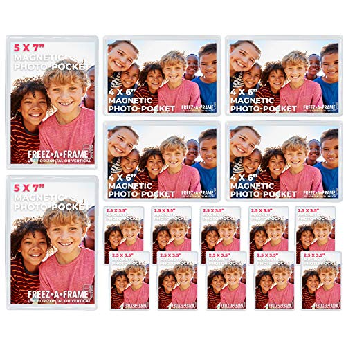 Freez A Frame Clear Magnetic Picture Frames For Refrigerator School Locker, or any