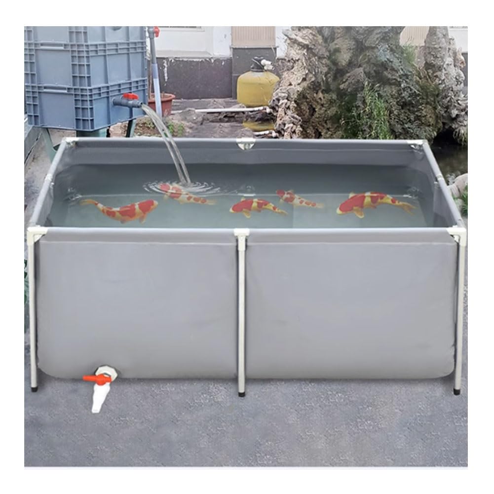 Bassin à poissons rond en toile anti-fuite piscine PVC pliable