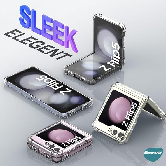 Microsonic Samsung Galaxy Z Flip 7 FE için Kılıf MagSafe Clear Soft Şeffaf [Galaxy Z Flip 7 FE ile Uyumlu Kılıf - Şeffaf]