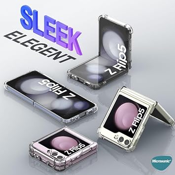 Microsonic Samsung Galaxy Z Flip 7 FE için Kılıf MagSafe Clear Soft Şeffaf [Galaxy Z Flip 7 FE ile Uyumlu Kılıf - Şeffaf]