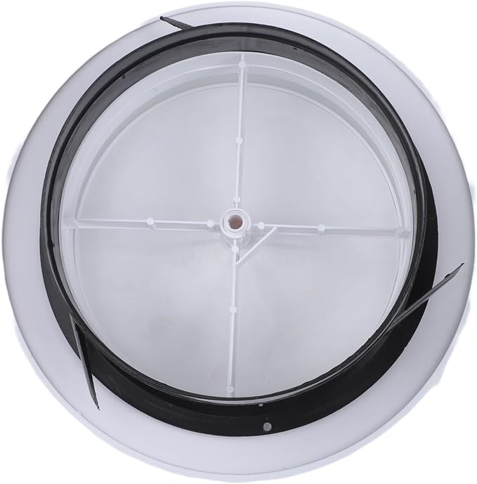 Difusor de Aire Redondo Ajustable para Rejilla de Ventilación, Cubierta para Salida de Aire en Techo o Pared, para Sistemas de Calefacción, Refrigeración y Ventilación, Blanco, Diámetro 150 mm miniatura 8
