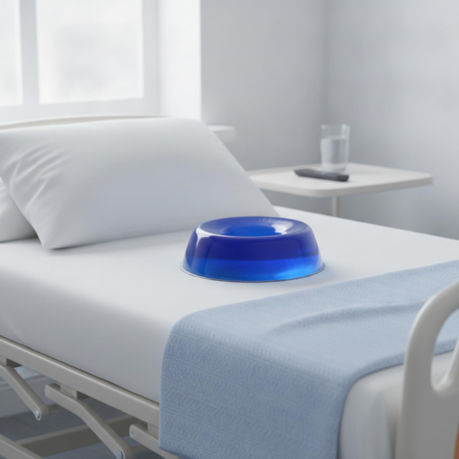 Coussin Annulaire Centre Creusé Matériel Médical Bord Surélevé Aide Médicale, Jaune, 210 50mm Cercle Intérieur 80mm