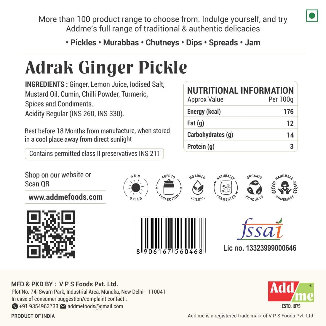 Ginger Pickle in Mustard Oil 300grm | Homemade Adrak Ka Achar | Natural Authentic Handmade Ginger Pickles | Deliciously Tangy Gingers Pickle | Perfect for Adding a Zesty Kick to Your Meals - Image 2 thumbnail