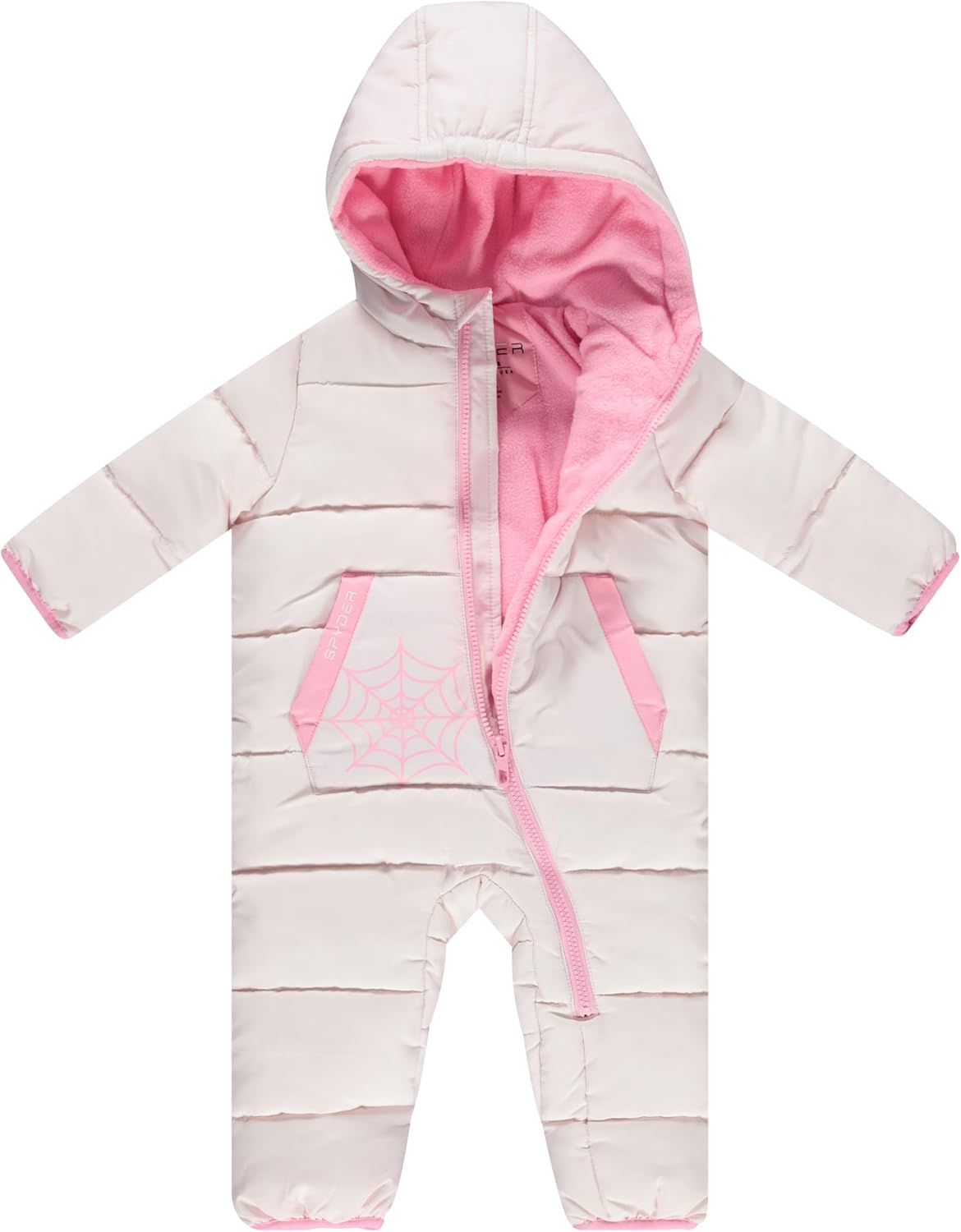 Spyder Baby Snow Suit - Fleece Lined Zip Snow Pram, Baby Snowsuit for Infants for Winter for Boys and Girls, Sizes 0-24M