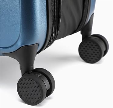 Suitcase 20 Inch Foldable Solid Colour Suitcase Universal Wheel Boarding Trolley Case Combination Lock Suitcase(Black)