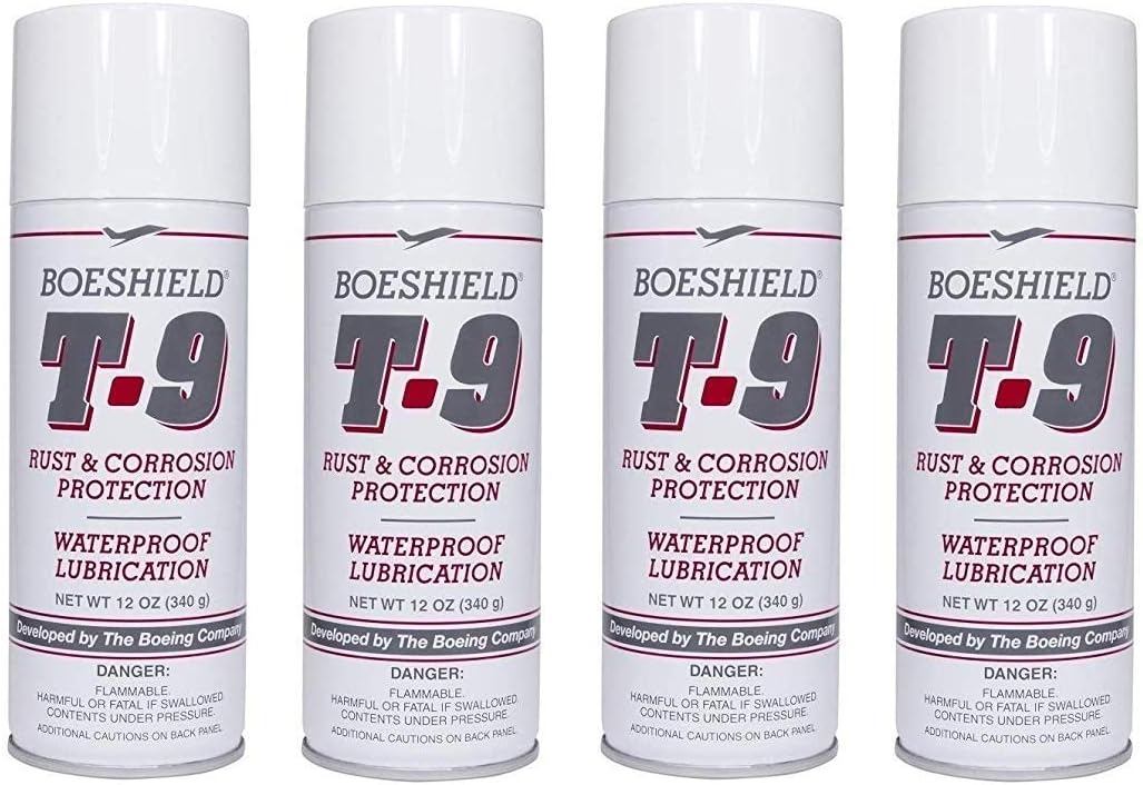 Boeshield T-9 Rust & Corrosion Protection/Inhibitor and Waterproof Lubrication, 12 oz. (4 Pack)