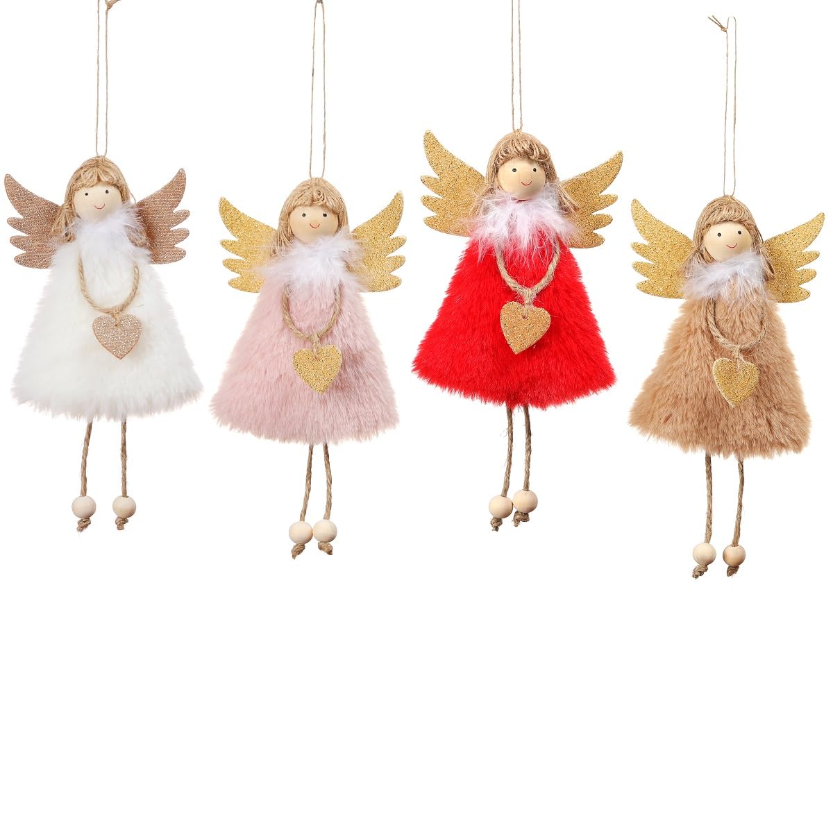 Poupée de fée mignonne pour sapin lot de 4 anges à offrir aux proches