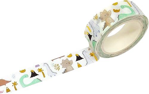 Vista 23 de allydrew Cinta adhesiva Washi de lámina dorada y plateada, 0.591 in x 16.4 ft, hojas de ramita