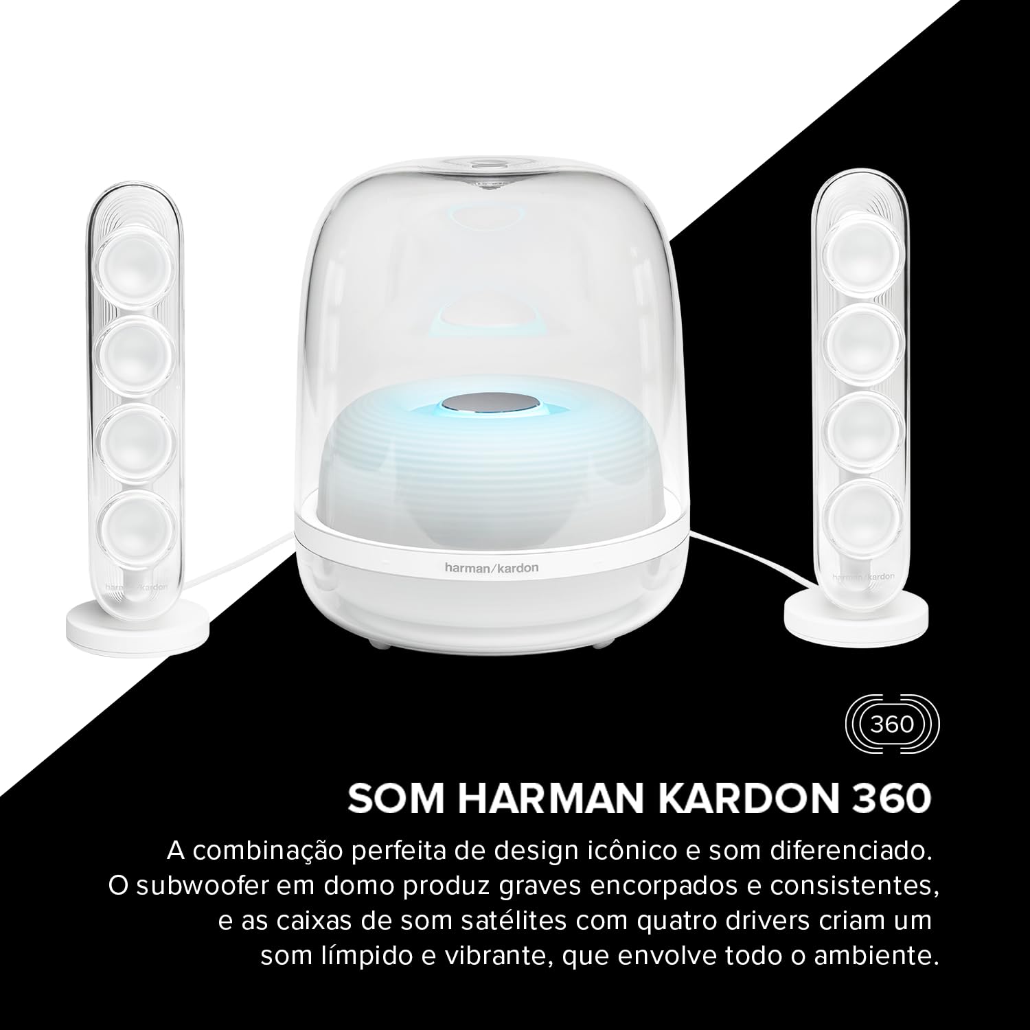 Caixa de Som Bluetooth Harman Kardon SoundSticks 4 140W